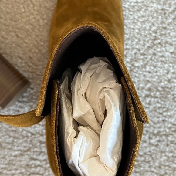 NWB J Crew Suede Ankle Boots with Wrap Around Buckle, size 8.5 - Picture 12 of 12